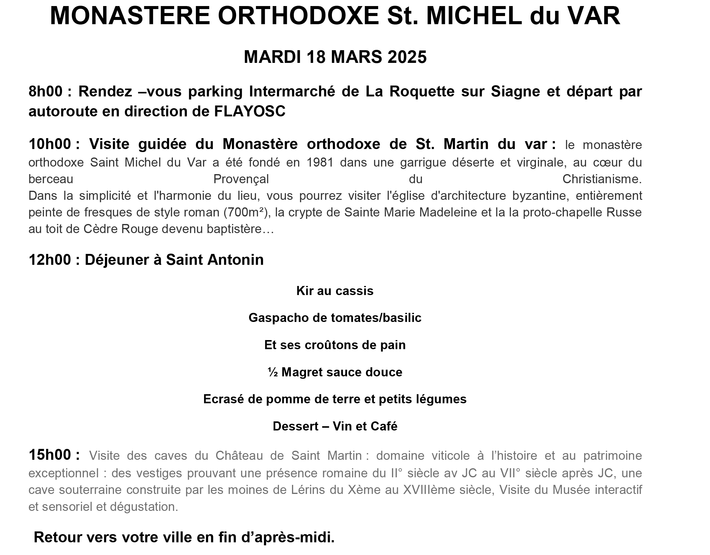 texte monastere